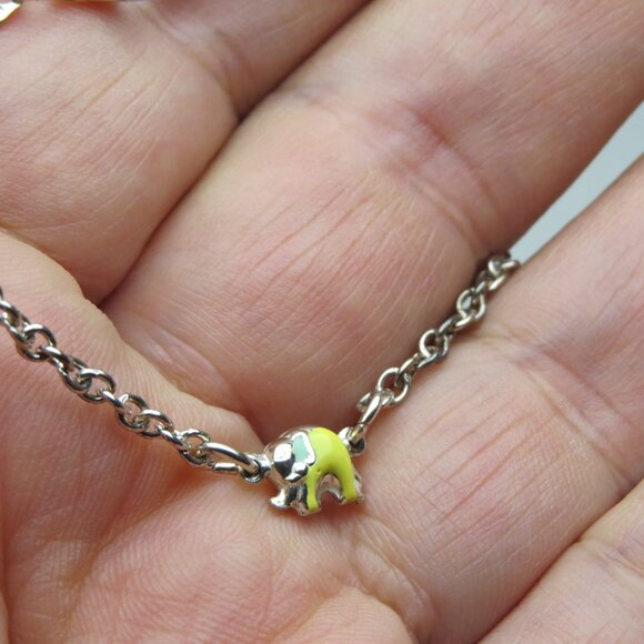 *925 Sterling Silver Ankle Bracelet Elephant - Picture 5 of 5